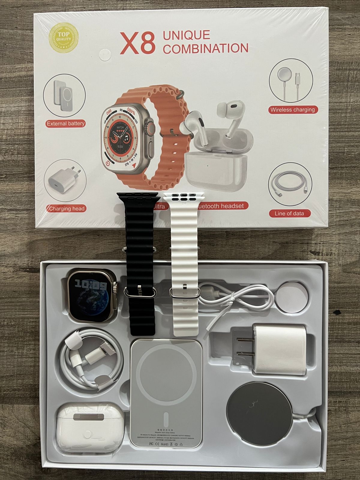 COMBO SMART WATCH X8 ULTRA MAX - TECNOLOGIA