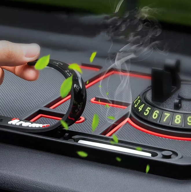 SOPORTE ANTIDESLIZANTE PARA CARRO 4 EN 1 - HOGAR Y TECNOLOGIA