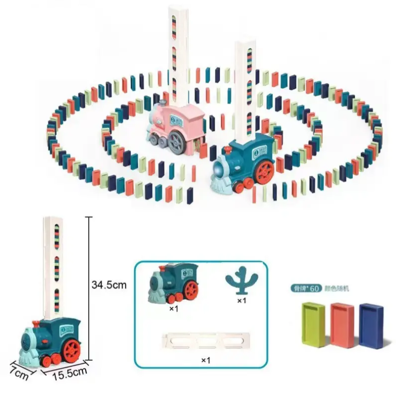 🎄✨ TREN DOMINO DIDACTICO ELECTRICO ✨🎄- HOGAR - JUGUETERIA