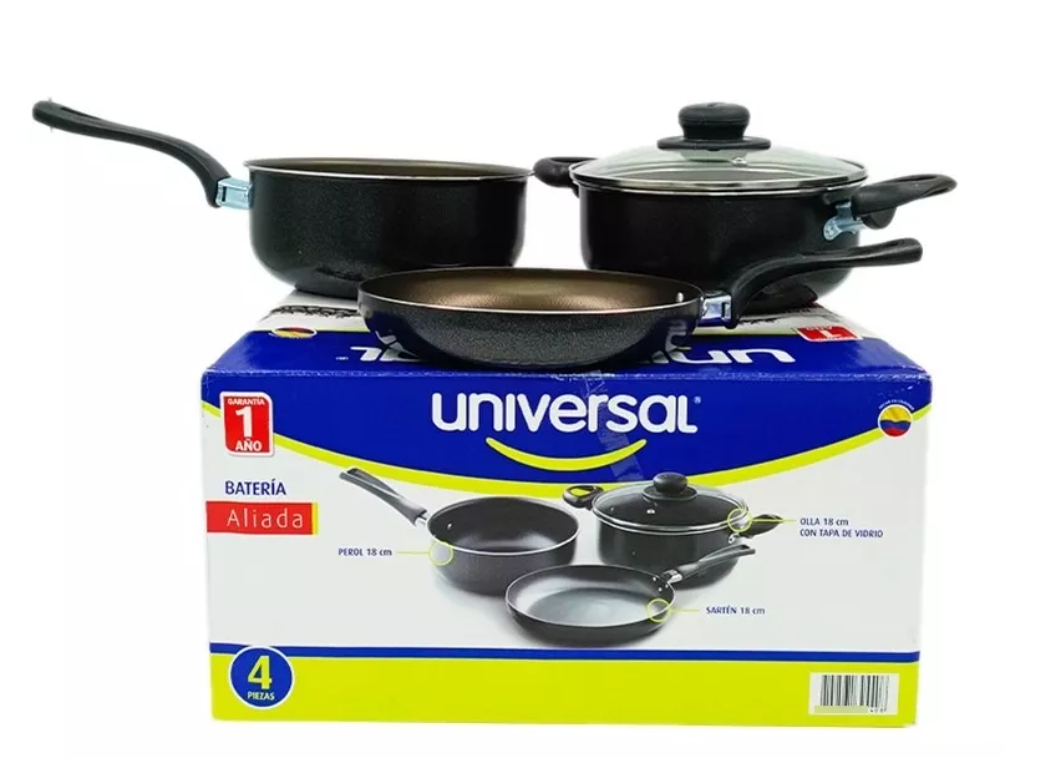 BATERIA DE 4 PIEZAS UNIVERSAL - COCINA