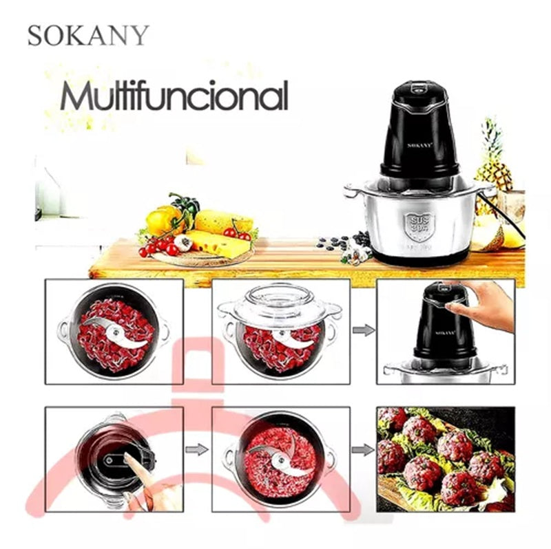 TRITURADOR DE ALIMENTOS SOKANY 2L - COCINA
