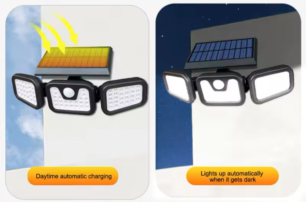 🌞 LÁMPARA SOLAR LED - HOGAR
