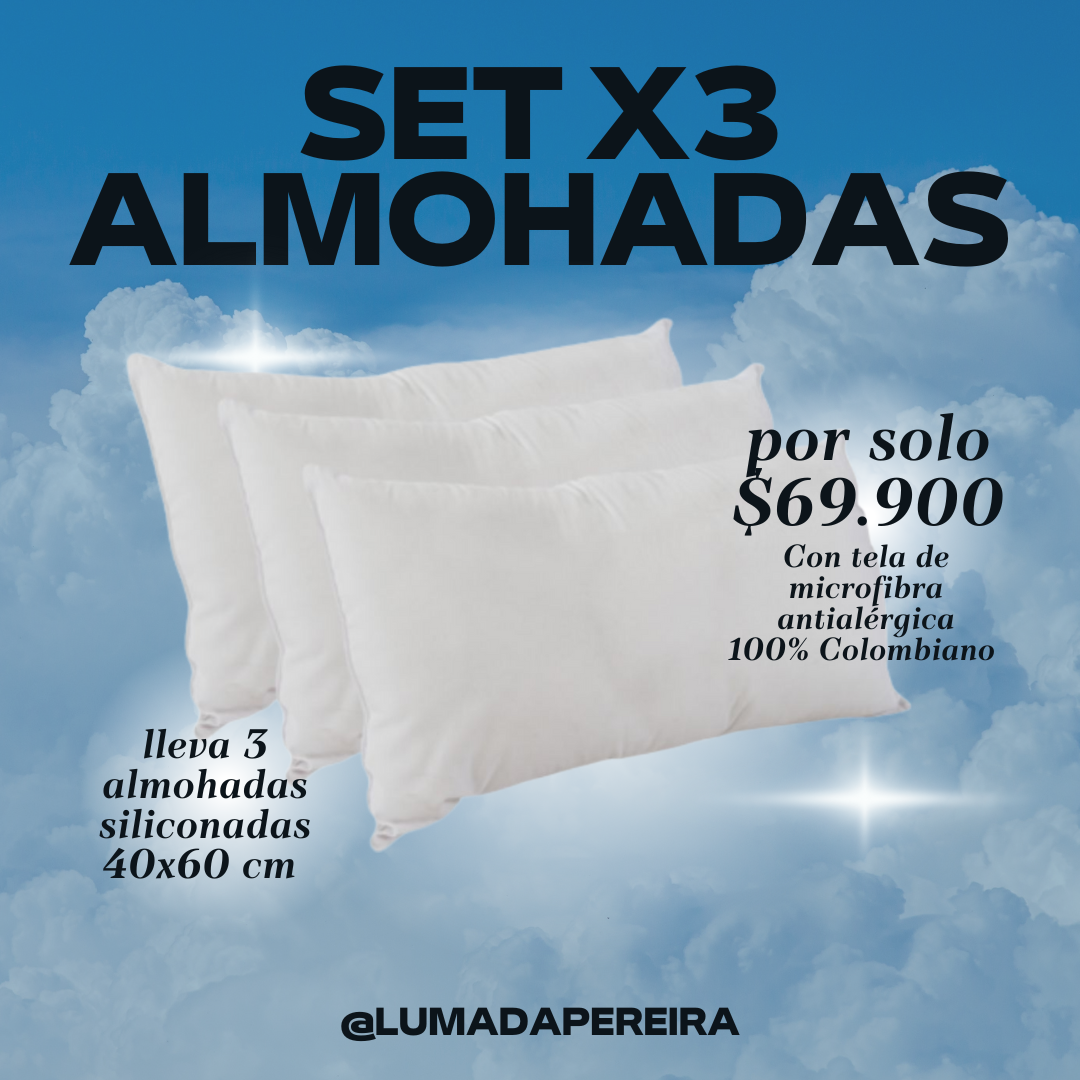 SET X3 ALMOHADAS SLEEP WELL - HOGAR