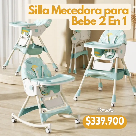 SILLA MECEDORA PARA BEBE 2 EN 1 - HOGAR