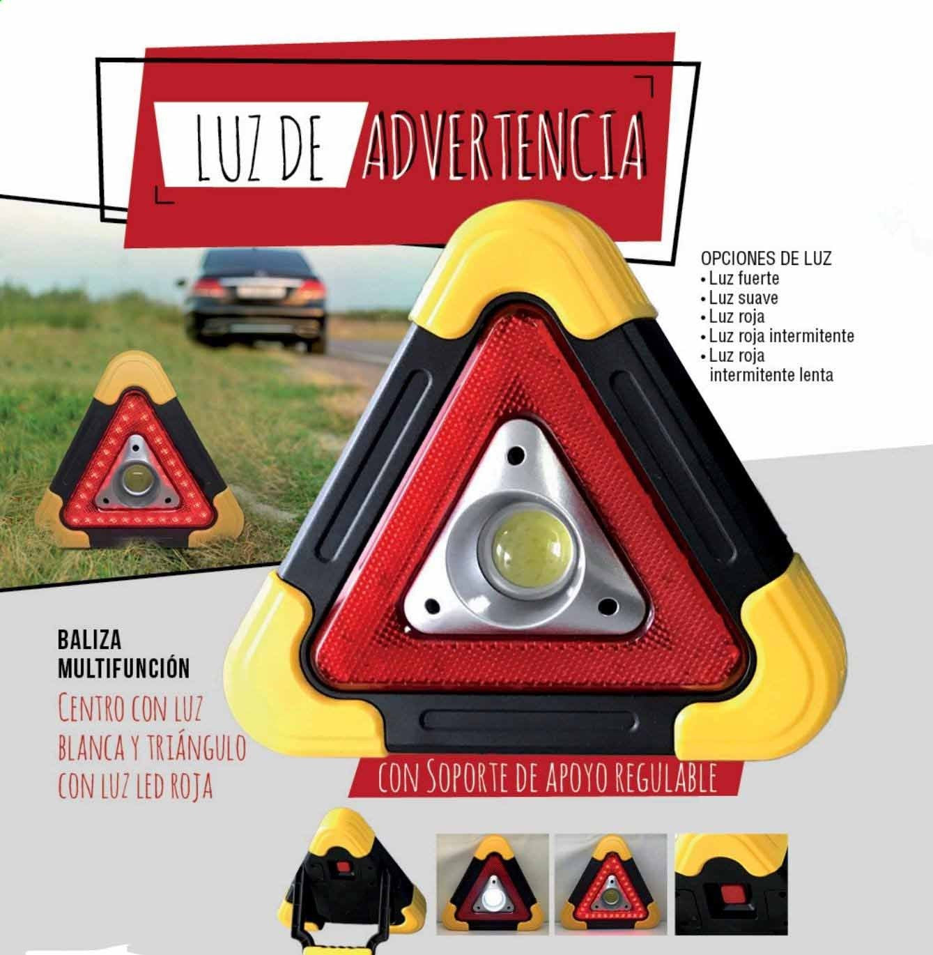 TRIANGULO LUZ LED DE EMERGENCIA - HOGAR Y TECNOLOGIA