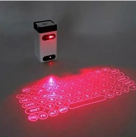 Teclado Inhalambrico Proyector Laser Bluetooth Portatil- Hogar