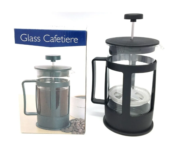 Prensa Francesa de 600 ml con filtro de malla metálica. - Cocina