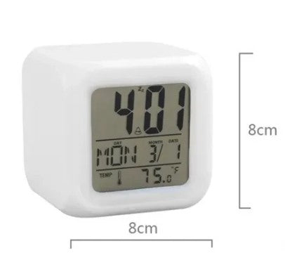 Reloj despertador en forma de Cubo- Hogar