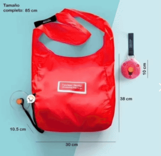 🎒BOLSA MERCADO-🛒✅ Compacta y portátil: llévala contigo a todas partes- Hogar