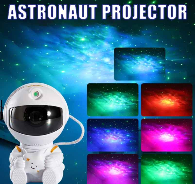 PROYECTOR ASTRONAUTA NEBULOSA GALAXIA- HOGAR