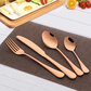 JUEGO DE CUBIERTOS SET 24 PCS DORADO- COCINA