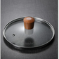 OLLA DE VIDRIO CON SOPORTE DE MADERA - COCINA