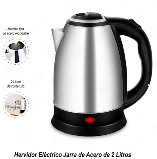 ✨ Tetera Hervidor Eléctrico 2L - ¡Magia, Velocidad y Estilo en tu Cocina! 🔥☕🌟- Hogar