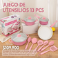 13 EN  1 JUEGO MAGICO DE OLLAS + UTENSILIOS DE COCINA ANTIADHERENTE - COCINA