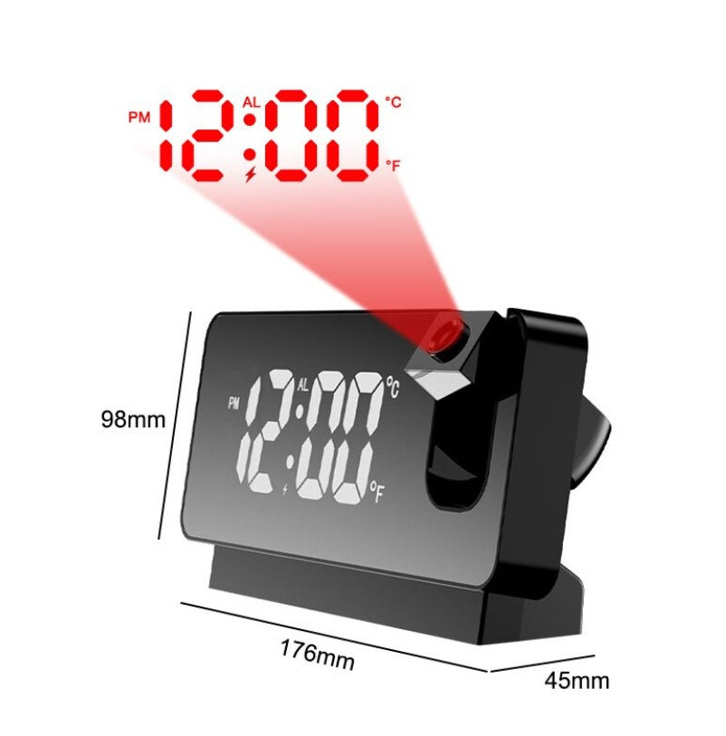 RELOJ ALARMA DIGITAL CON PROYECTOR- Hogar